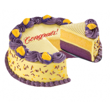 creamy quezo ube cake by goldilocks